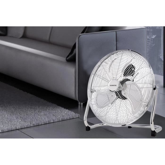 OCEANIC Industrial Floor Fan - 70 W - 3 Speeds - Ø 35 cm
