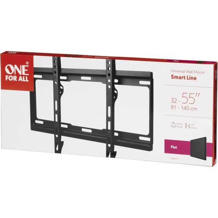 ONE FOR ALL WM2411 TV Wall Mount for 32-65" (81-165 cm) - Max Weight 100 kg - 25 mm from Wall