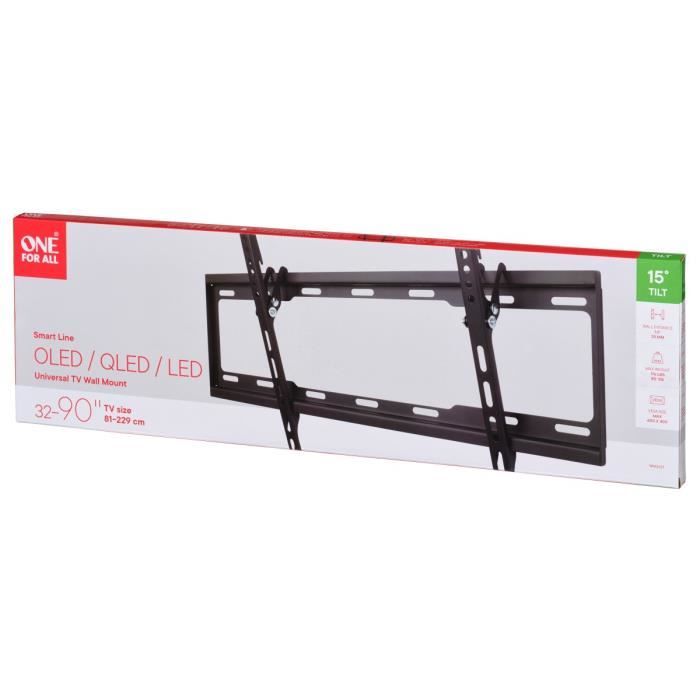 ONE FOR ALL WM2621 Wall Mount - 32-90 inch - 15° Tilt - VESA 100x100 to 600x400
