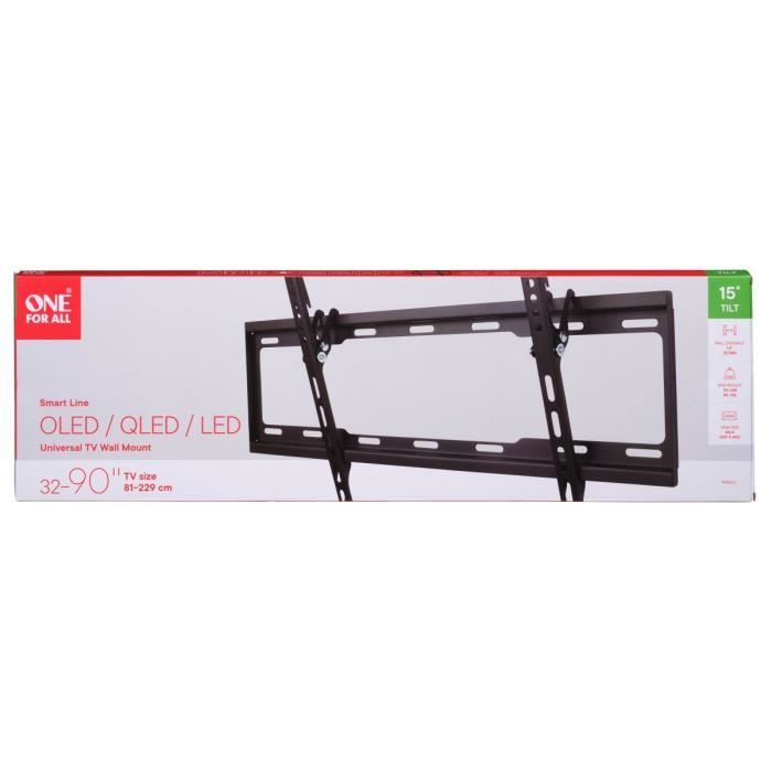 ONE FOR ALL WM2621 Wall Mount - 32-90 inch - 15° Tilt - VESA 100x100 to 600x400