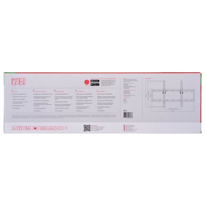 ONE FOR ALL WM2621 Wall Mount - 32-90 inch - 15° Tilt - VESA 100x100 to 600x400