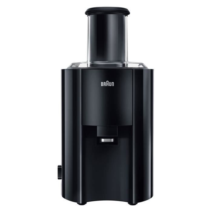 BRAUN J300 MultiQuick 3 Juicer - Black - 2 L Pulp Container - Fast Pressing System