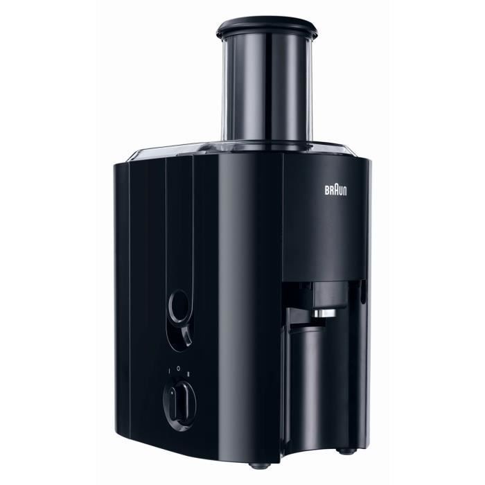 BRAUN J300 MultiQuick 3 Juicer - Black - 2 L Pulp Container - Fast Pressing System