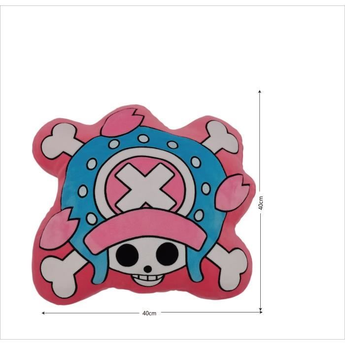 ONE PIECE 3D Cushion - Tony Chopper Logo - Microfiber - 40 cm