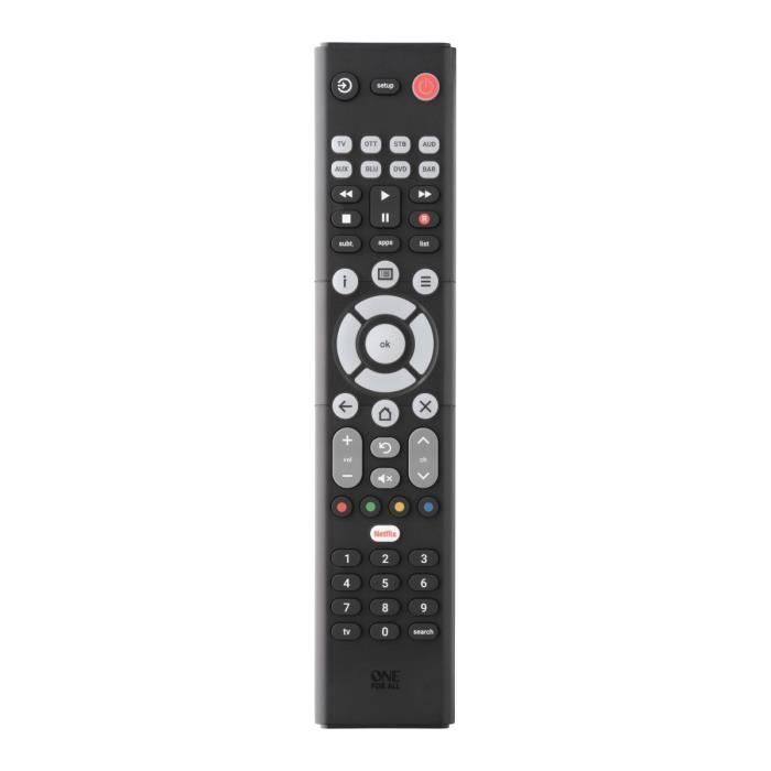 ONE FOR ALL Universal Remote Control - URC1282 - Essence Basic 8in1