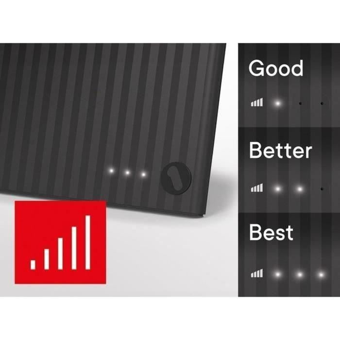 ONE FOR ALL Amplified Indoor Antenna - 25km Range - Bright Signal