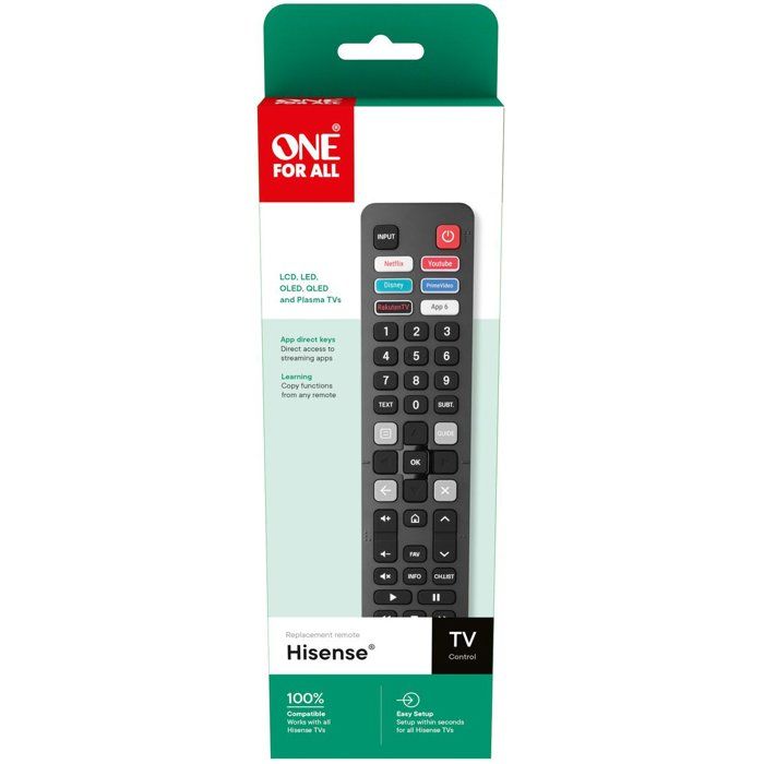 ONE FOR ALL TV Remote Control - 180 g