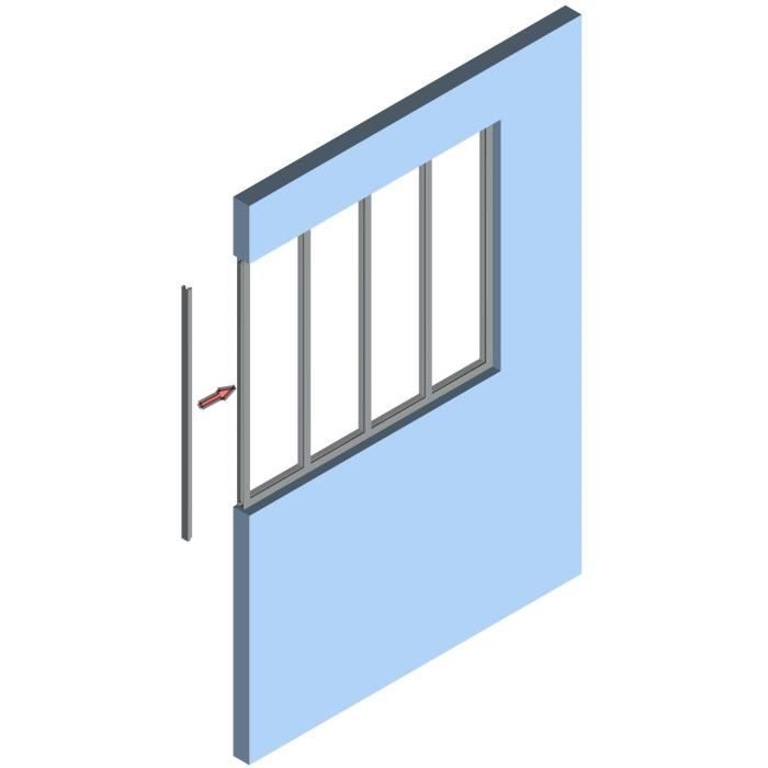 OPTIMUM End Post for Canopy - Black - 108 cm