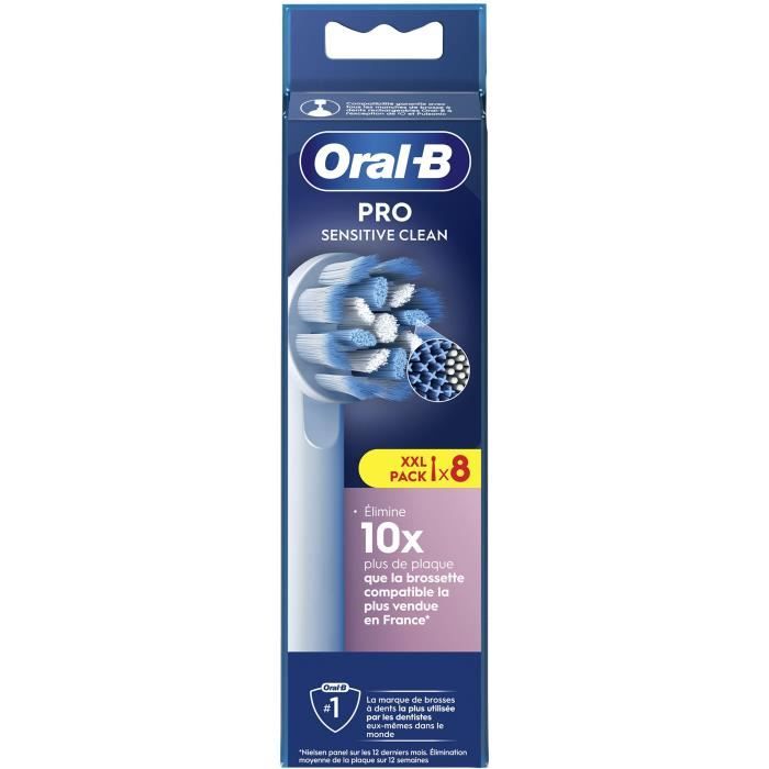 Oral-B Ultra Thin X-Filaments Brush Heads, Pack of 8