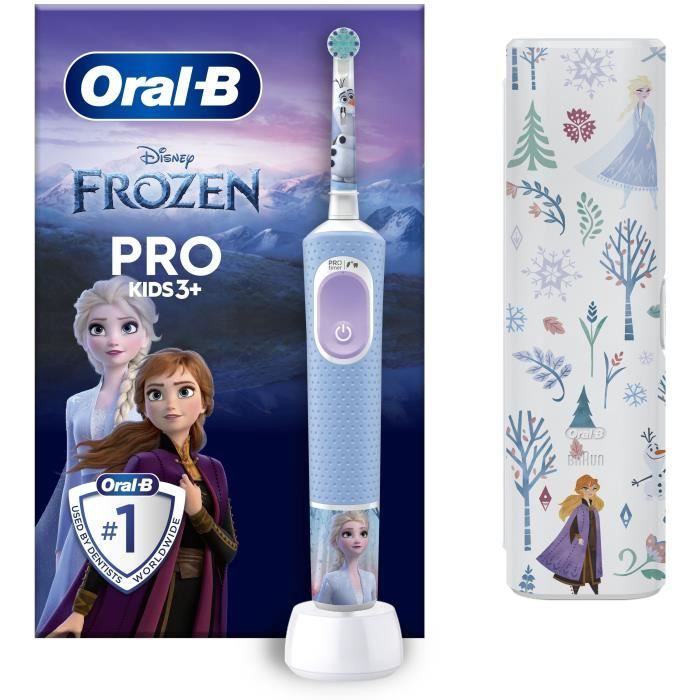Oral-B Pro Kids3+ Children's Electric Toothbrush Frozen, Disney, 1 Travel Case, 1 Soft Brush Head