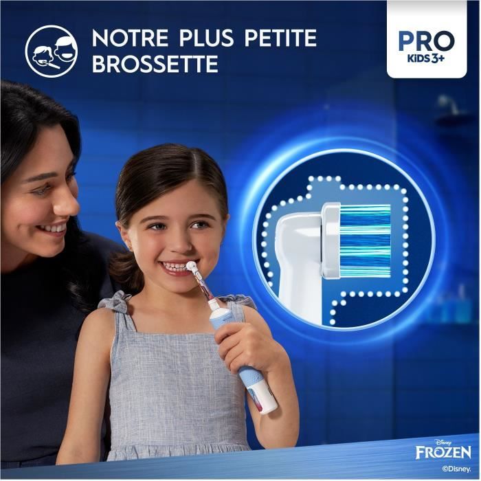 Oral-B Pro Kids3+ Children's Electric Toothbrush Frozen, Disney, 1 Travel Case, 1 Soft Brush Head
