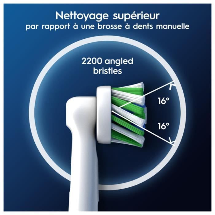 Oral-B Pro Cross Action Toothbrush Heads, Pack of 3