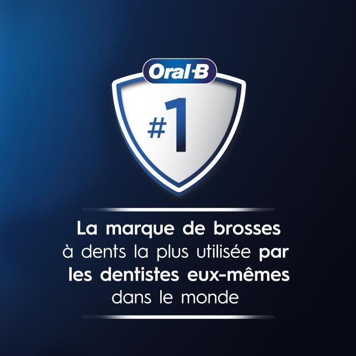 Oral-B Pro Series 1 Brosse a dents électrique bleue, Sensitive Clean, 1 Brossette, Capteur de pression pour protéger les gencives