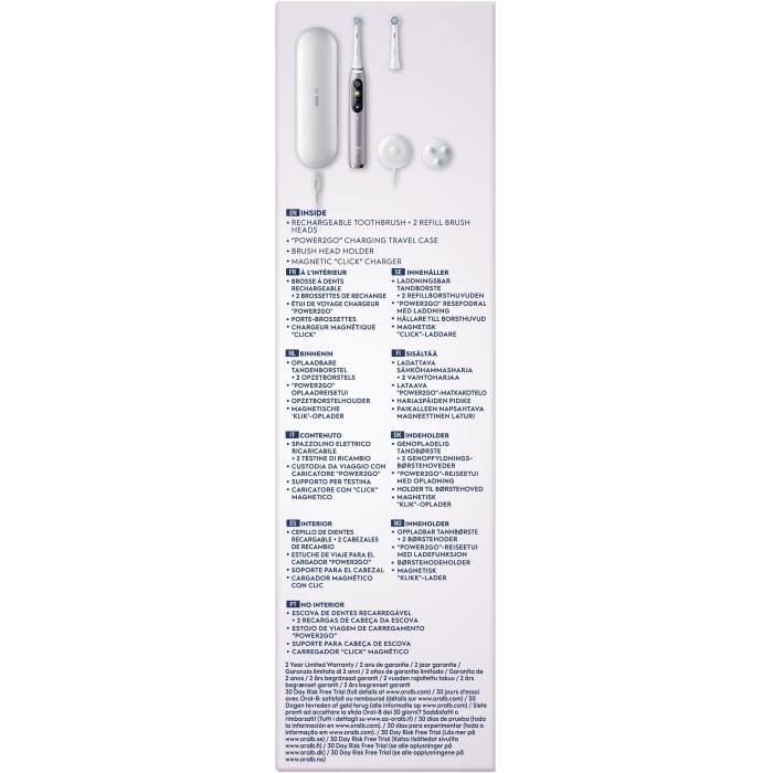 Oral-B Electric Toothbrush - iO9s Series - Rose Quartz (+1 refill)