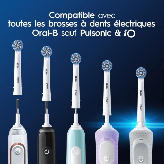 Oral-B Sensitive Clean Brush Heads Pack of 6 - For Electric Toothbrushes
