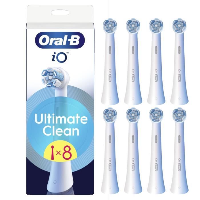 Oral-B iO Ultimate Clean Brush Heads - Pack of 8 - White