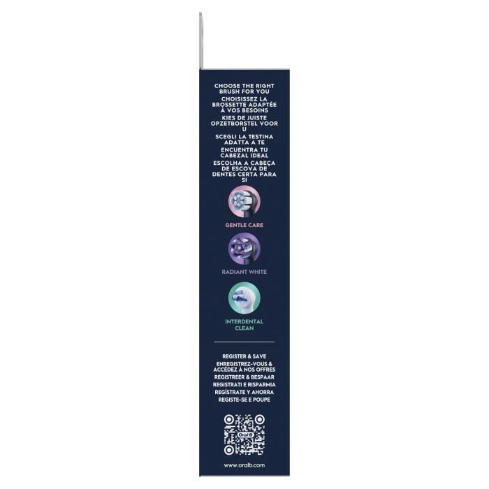 Brossette ORAL-B - iO refills Ultimate Clean - Pack de 8 - Noir
