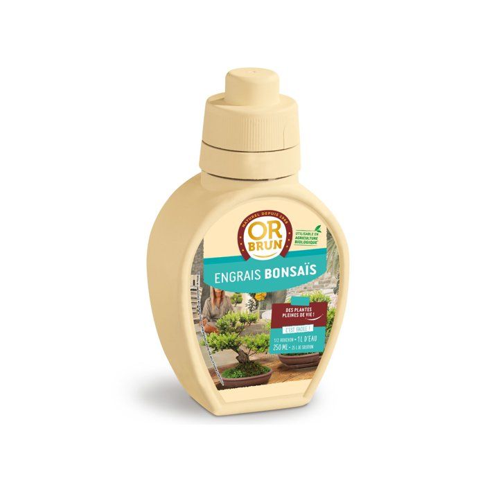 Bonsai Fertilizer - OR BRUN - OBRECLBONSAI250 - 250 ml - Improves and promotes growth - Made in France