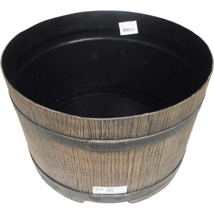 NATURE Base for 50 L Barrel-Shaped Water Collector - Brown Rotomolded PE