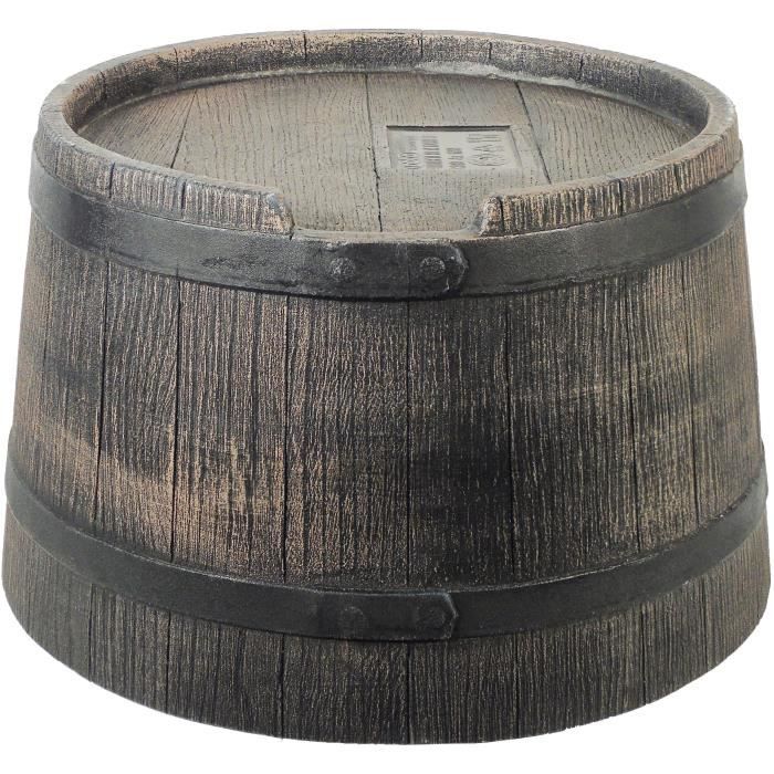 NATURE Base for 50 L Barrel-Shaped Water Collector - Brown Rotomolded PE