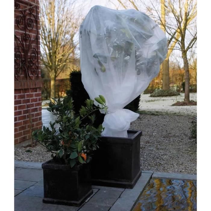 NATURE Winter Fleece Blanket - 30 g/m² - 2 x 10 m - White