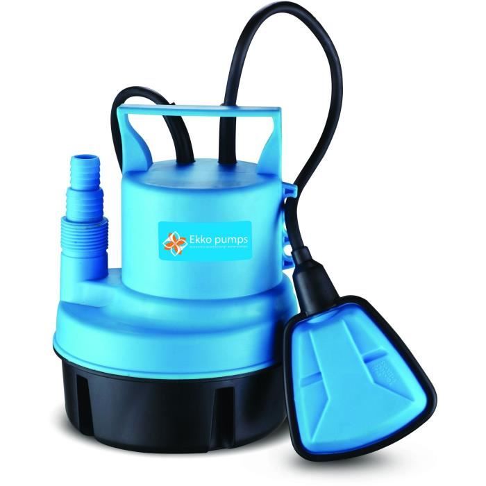 EKKO PUMPS Clear Water Submersible Pump - 200 W - Max Flow Rate 3500 l/h