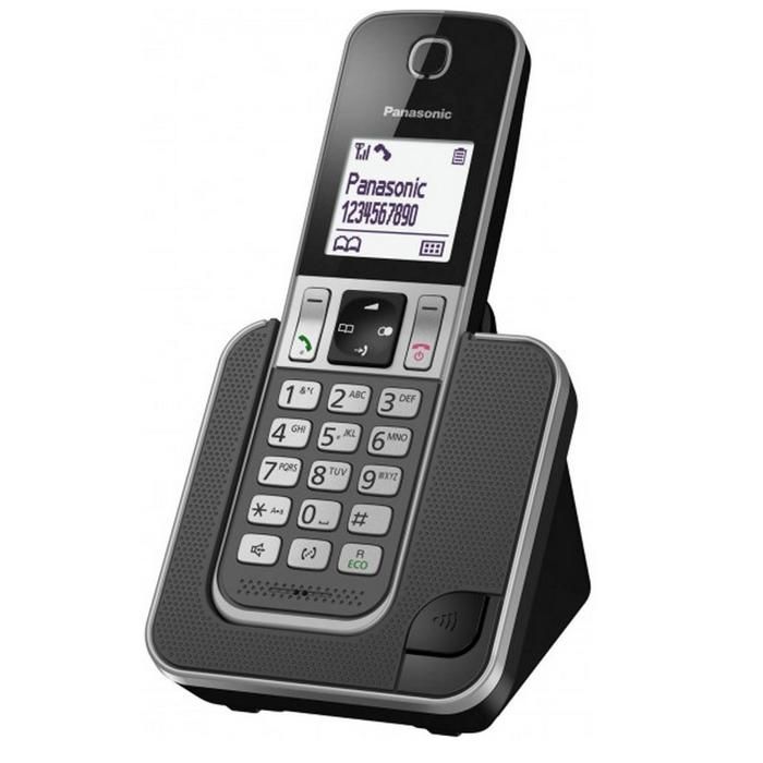 Panasonic KX-TGD310FRG Cordless Phone with LCD Screen, Integrated Answering Machine, Hands-Free