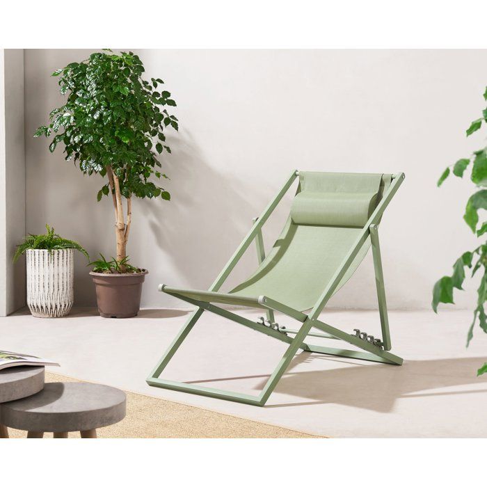 Chilienne PAROS - Structure en acier - L 63 x P 104 x H 97 cm - Vert kaki