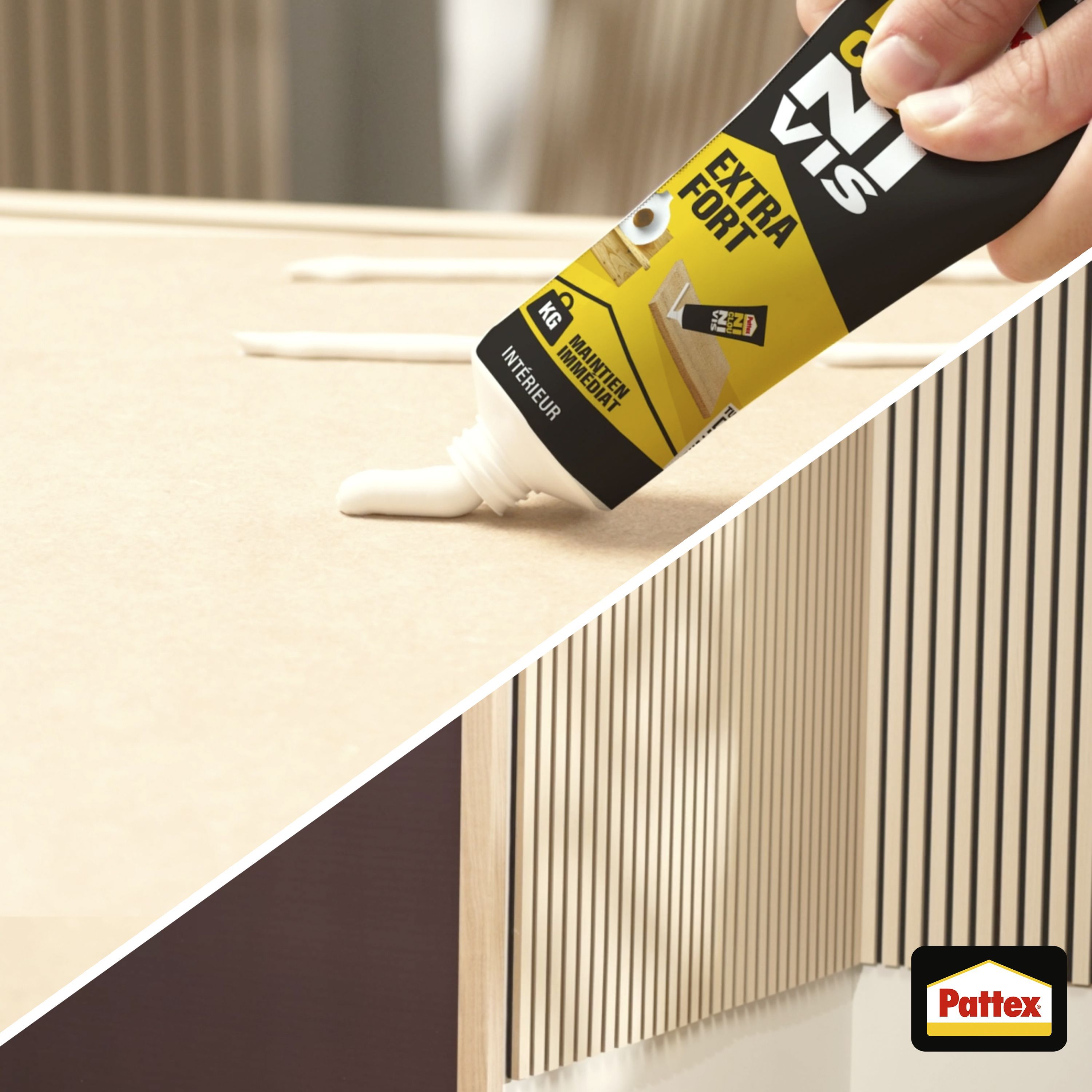 PATTEX Fixing Adhesive - No Nails, No Screws - Extra Strong - 52 g Tube