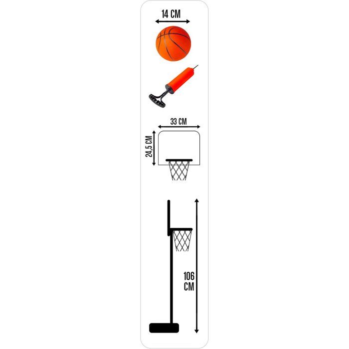 Children's Basketball Hoop PAW Patrol Freestanding 106 cm