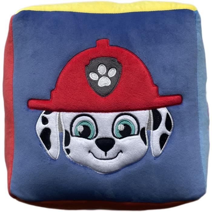 Coussin - Cube - PAT'PATROUILLE - Microfibre - 25 x 25 x 25 cm