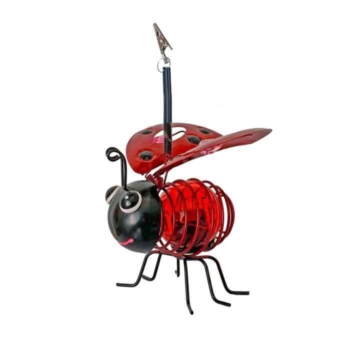 GALIX Clip-on Solar Ladybug - Metal/Glass - 2 Lumens - 8 Hours of Light