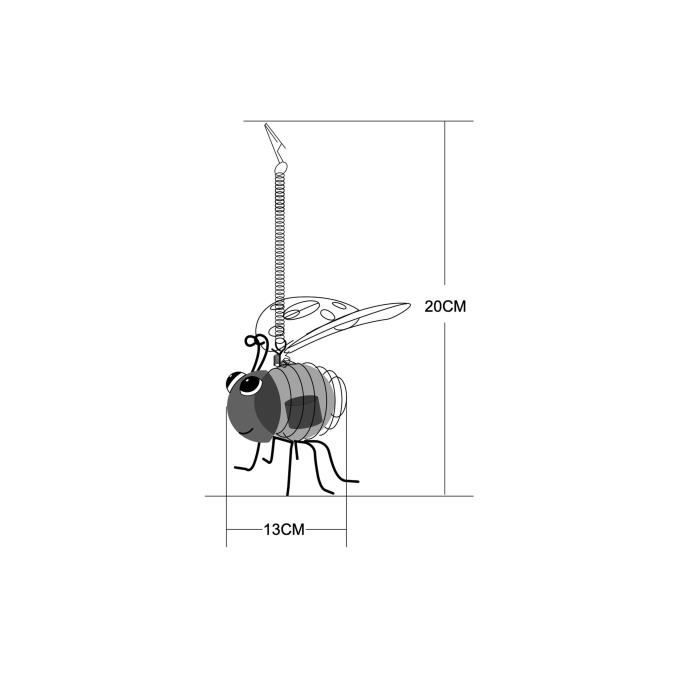 GALIX Clip-on Solar Ladybug - Metal/Glass - 2 Lumens - 8 Hours of Light