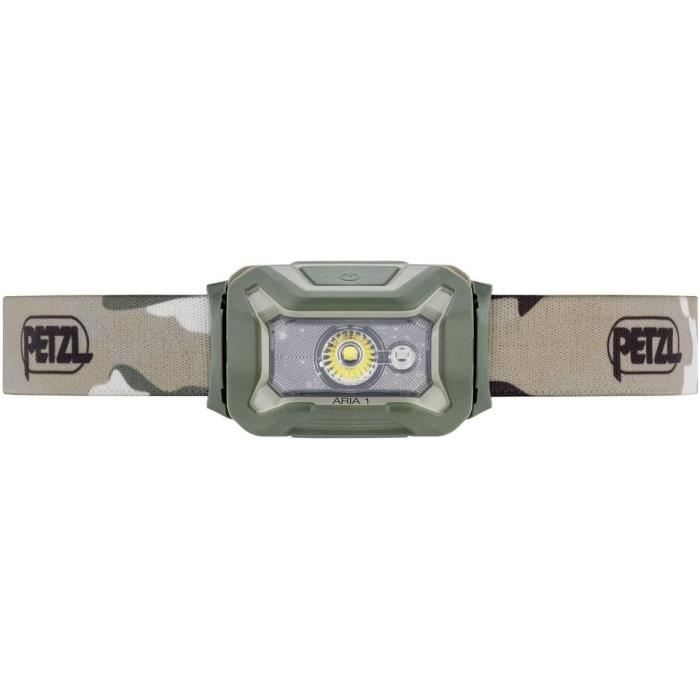 PETZL ARIA 1 Waterproof Headlamp 350 Lumens 3 AAA Batteries Included Camo