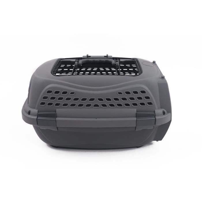 M.PETS ECO GIRO Cat Carrier Plastic Cage Size S Grey