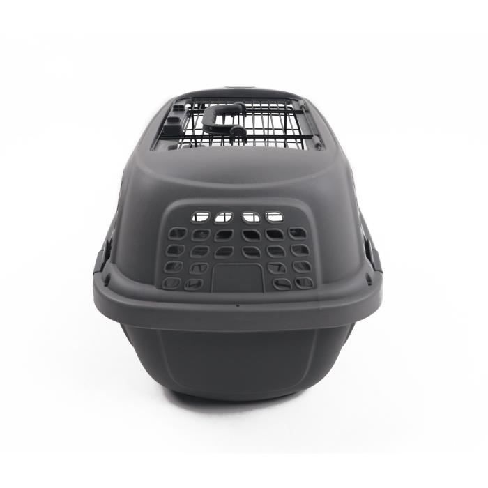 M.PETS ECO GIRO Cat Carrier Plastic Cage Size S Grey