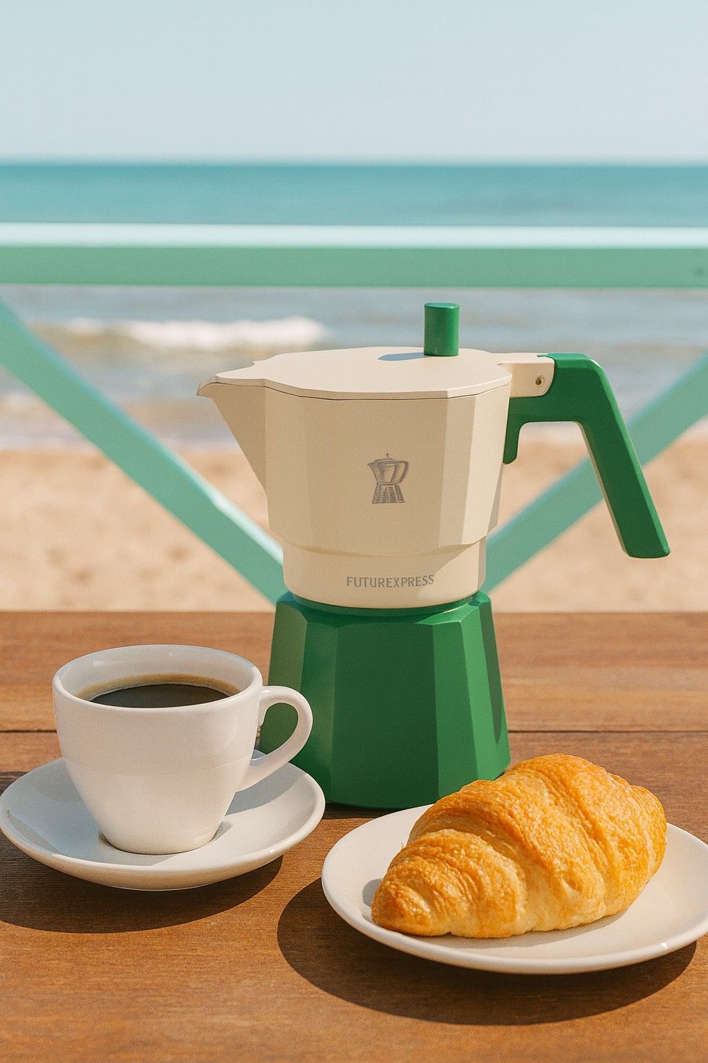 Pezzetti Coffee Maker - FUTUREXPRESS - 3 Cups - Green