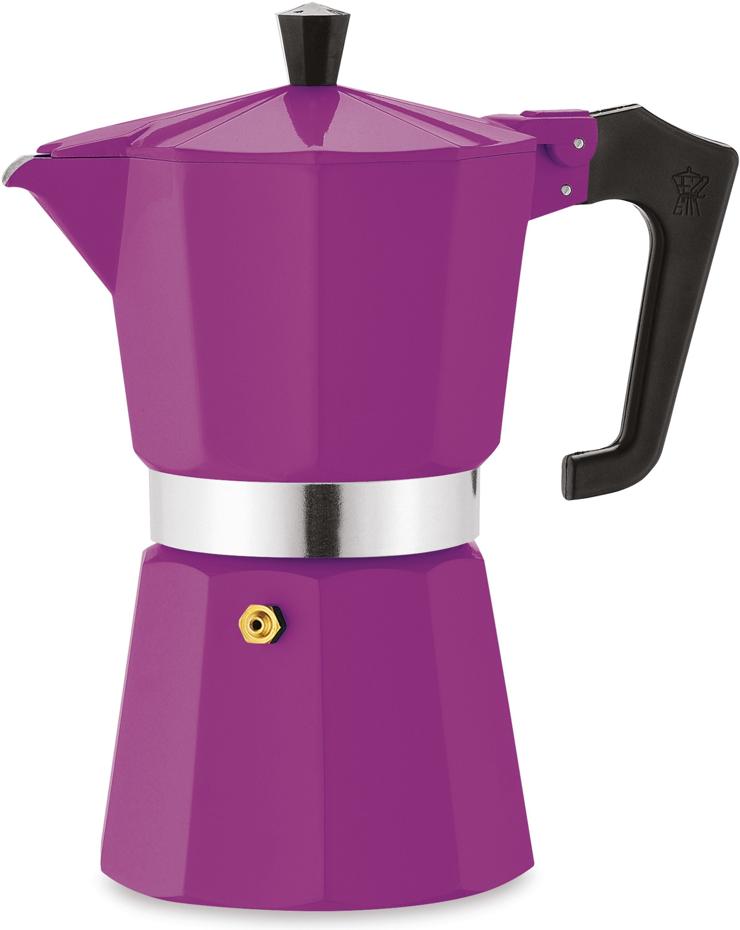 PEZZETTI Italian Coffee Maker - ITALEXPRESS - Aluminum - 6 Cups - Lilac