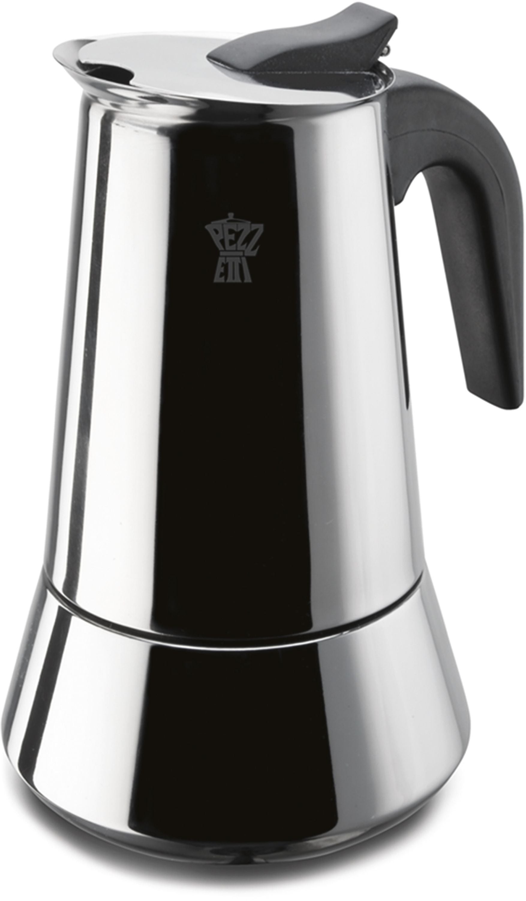 PEZZETTI Italian Coffee Maker - STEELEXPRESS - Stainless steel - 10 cups - Silver