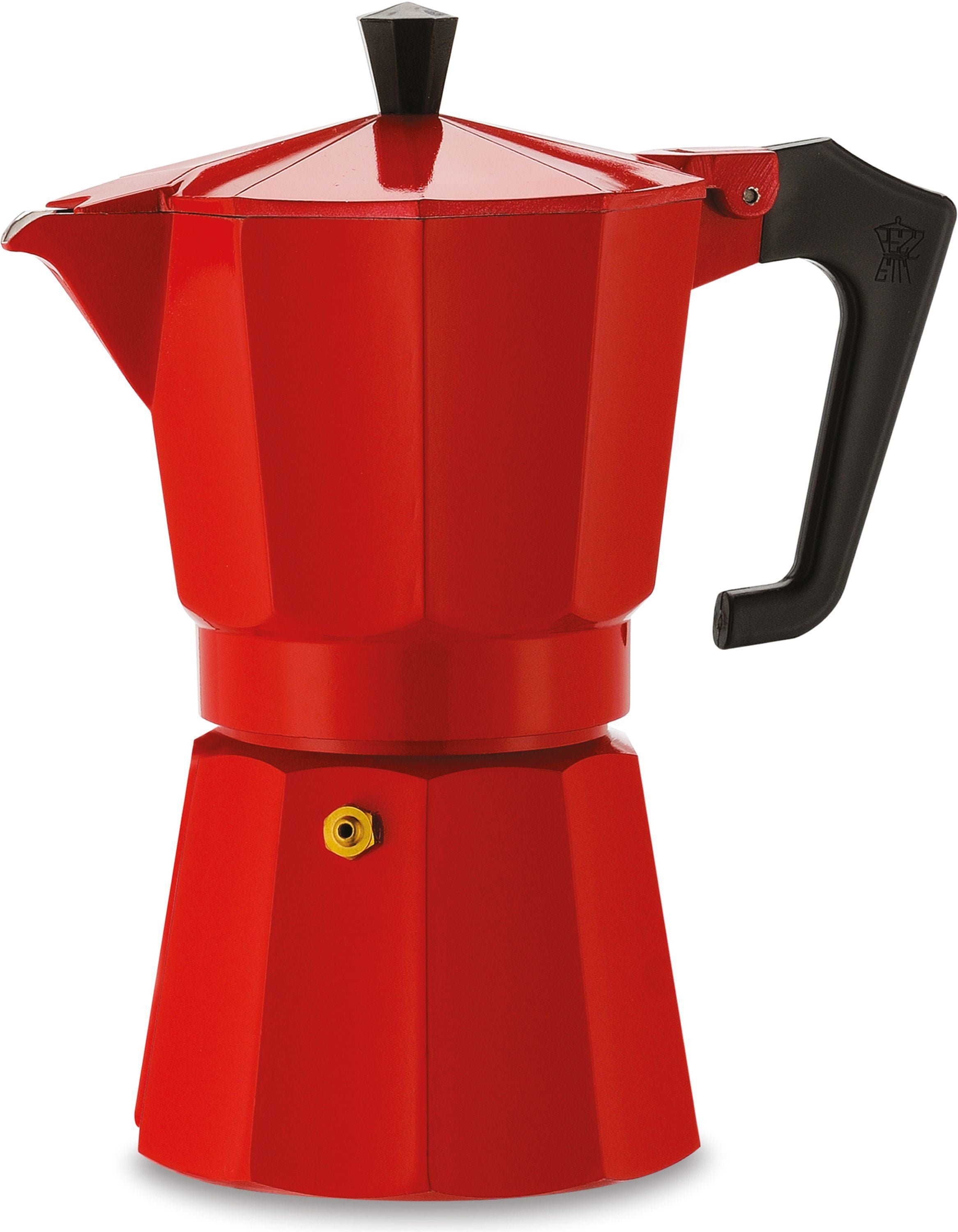 PEZZETTI Italian Coffee Maker - ITALEXPRESS - Aluminum - 6 cups - Red