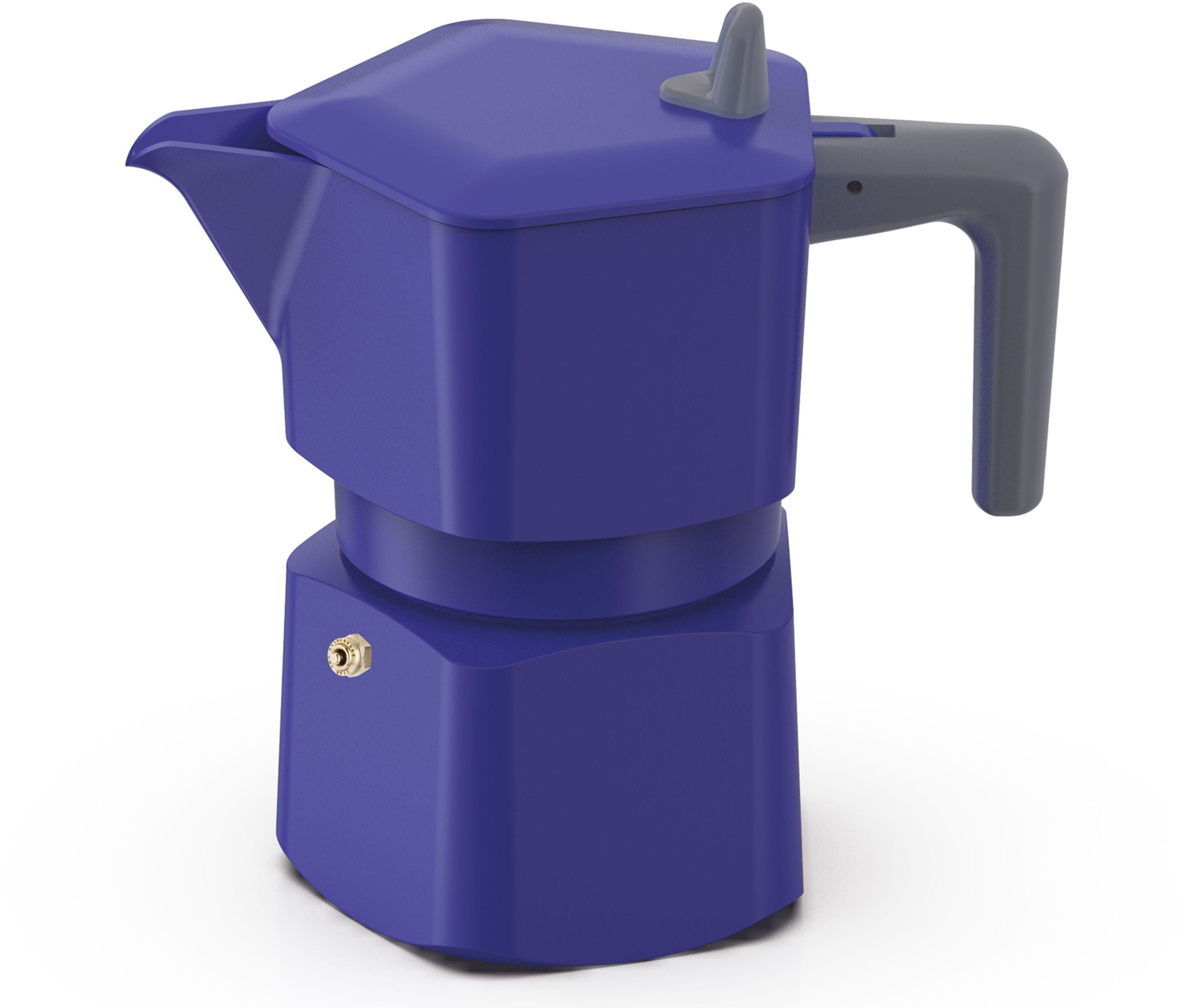 PEZZETTI Italian Coffee Maker - PENTAEXPRESS - Aluminum - 3 cups - Blue