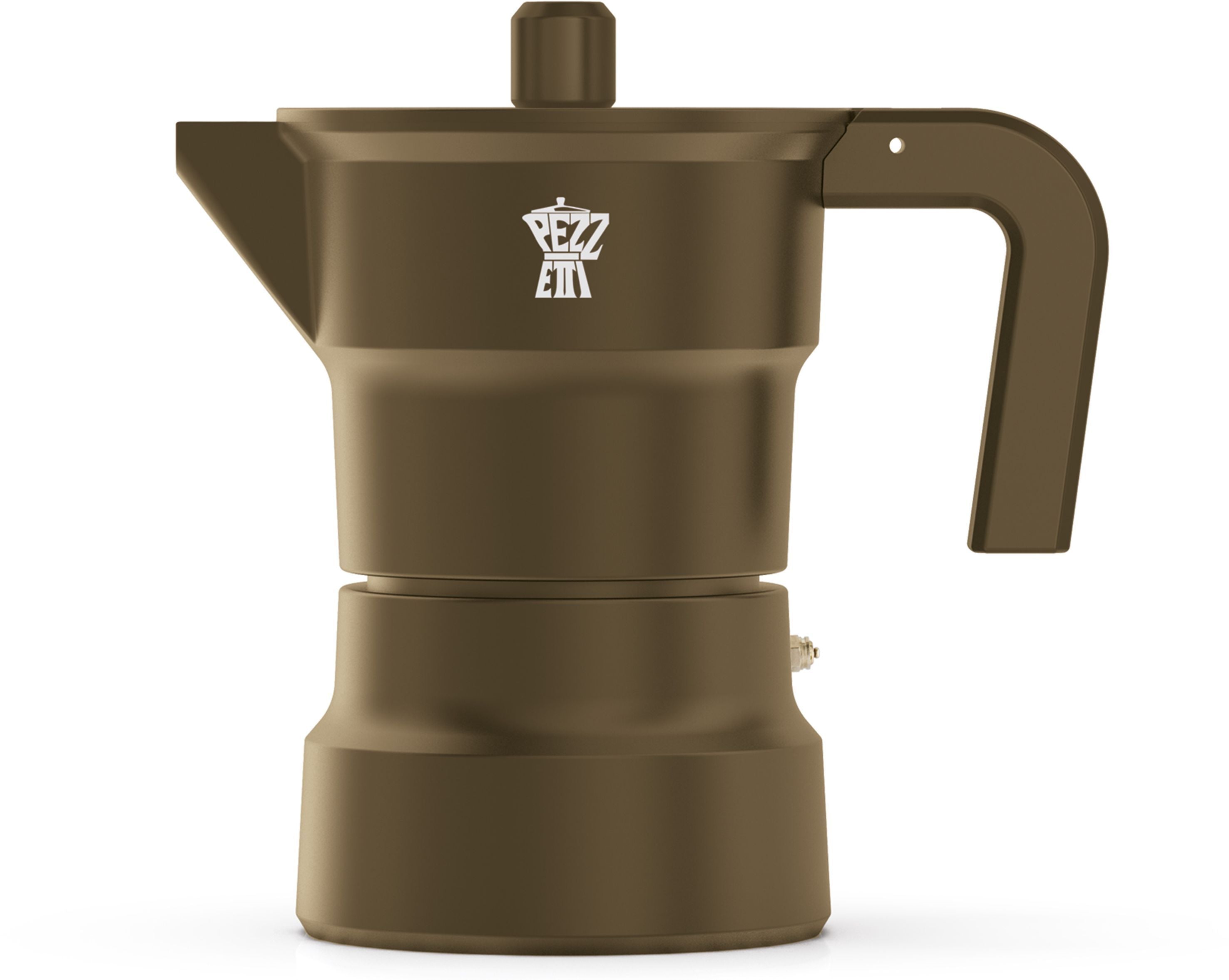 PEZZETTI Italian Coffee Maker - SOLIDEXPRESS - Aluminum - 3 cups - Khaki