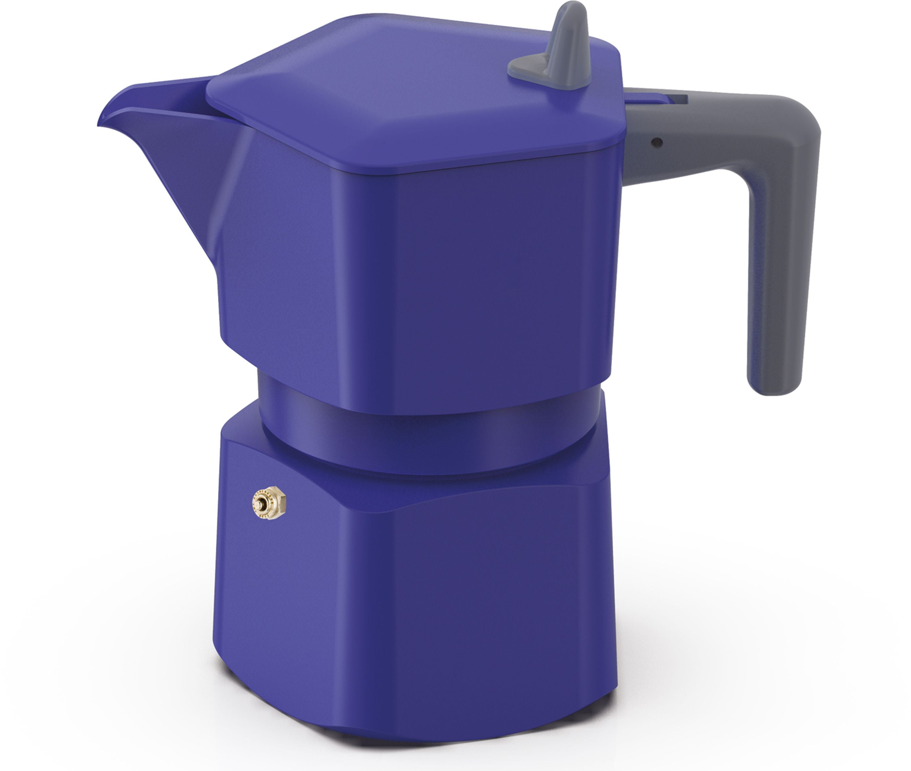 PEZZETTI Italian Coffee Maker - PENTAEXPRESS - Aluminum - 6 cups - Blue