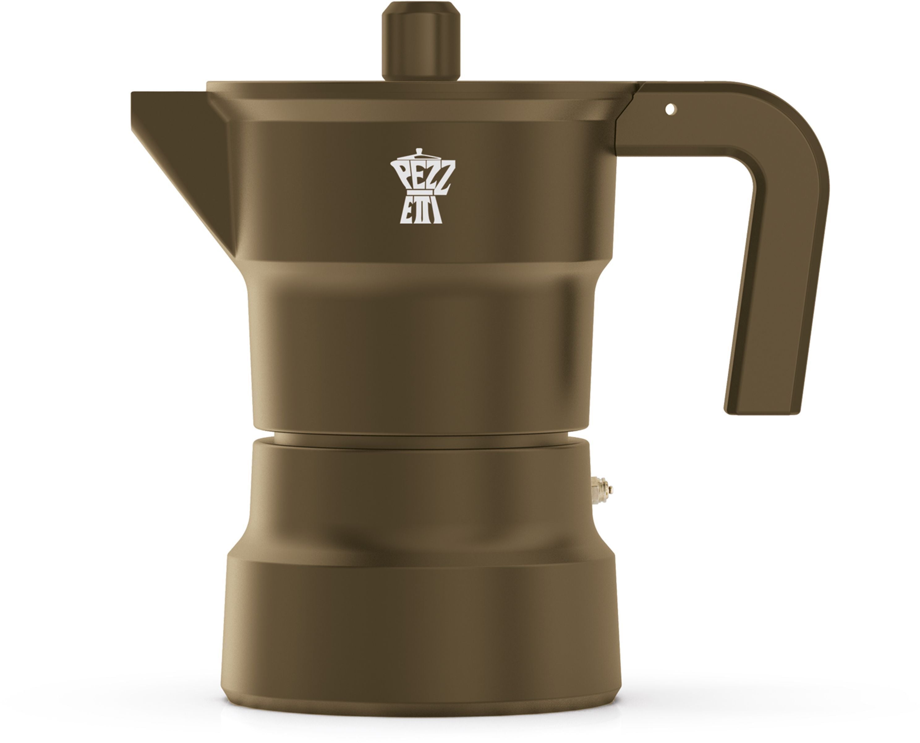 Cafetiere italienne - PEZZETTI - SOLIDEXPRESS - Aluminium - 6 tasses - Kaki