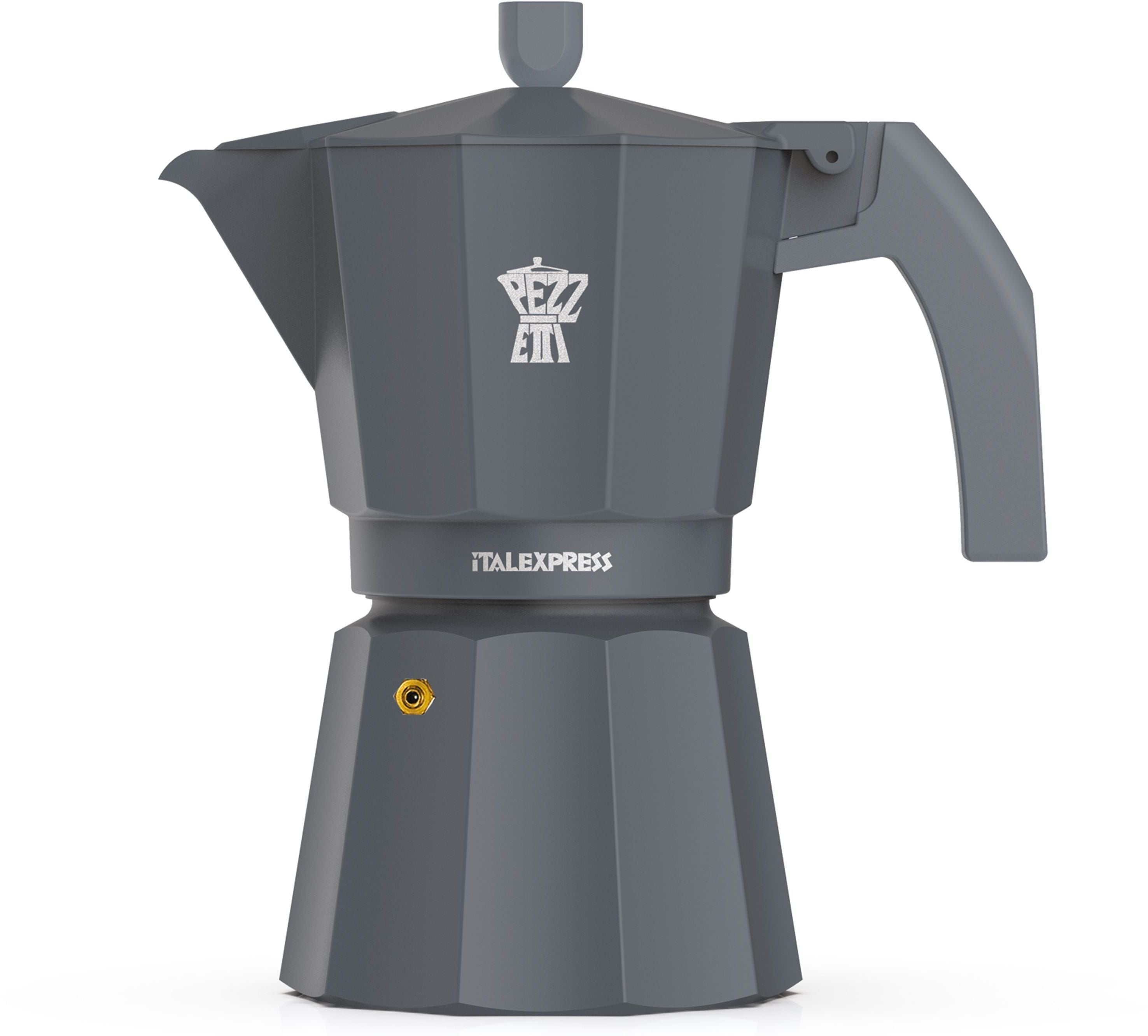 PEZZETTI Italian Coffee Maker - ITALEXPRESS - Aluminum - 6 Cups - Blue