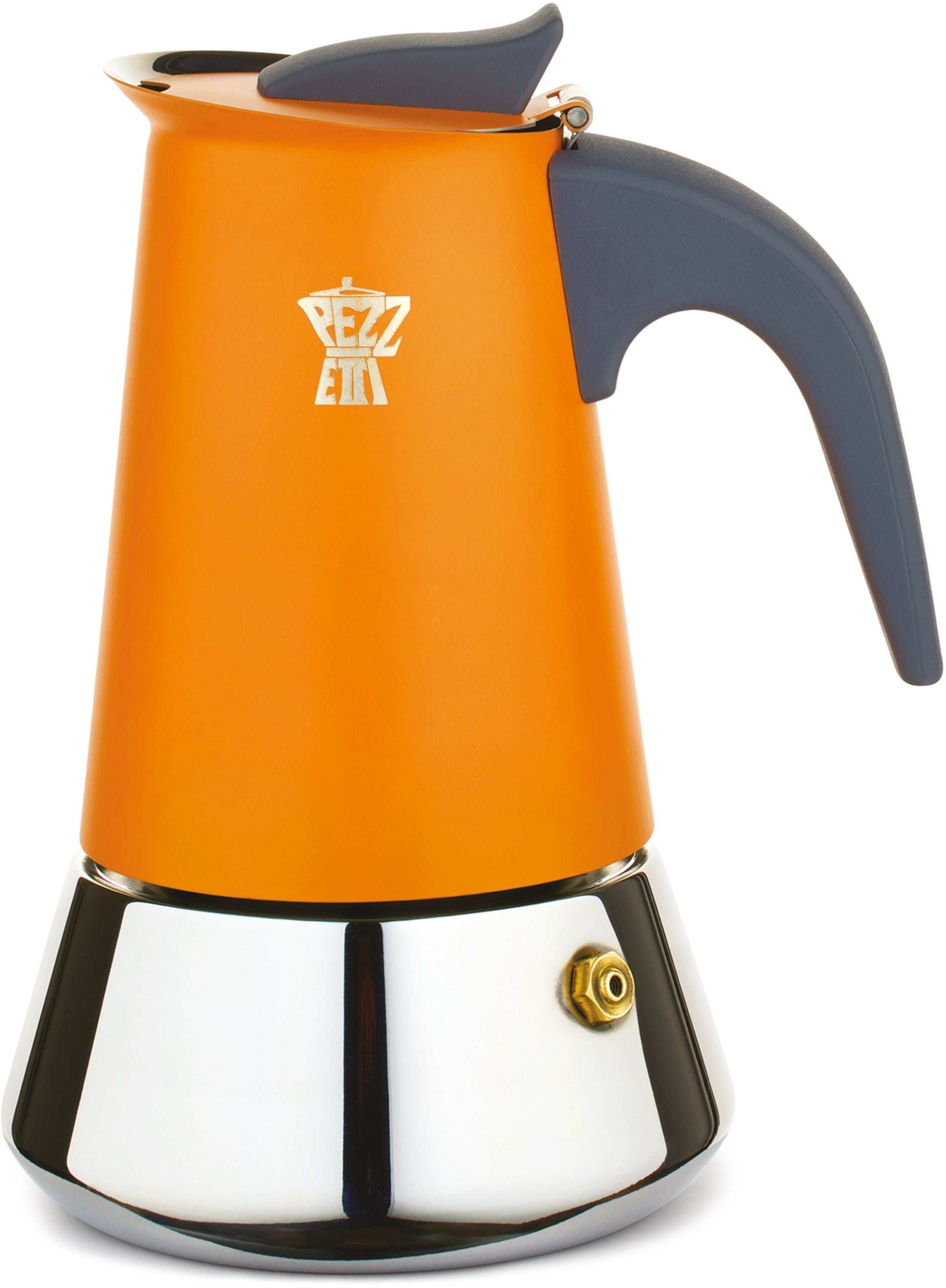 Pezzetti Coffee Maker - STEELEXPRESS - 6 Cups - Orange