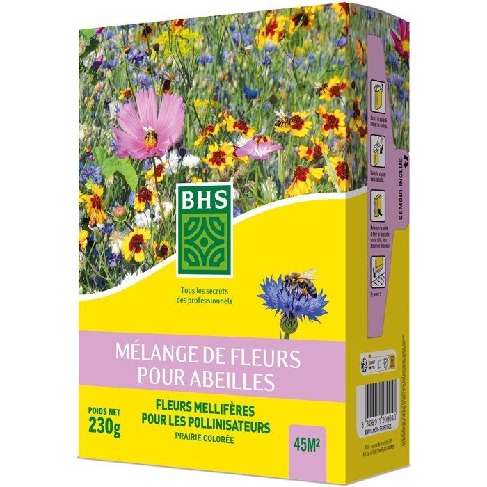 BHS Bee Flower Mix - 230 g - 26 Varieties of Annual Flowers