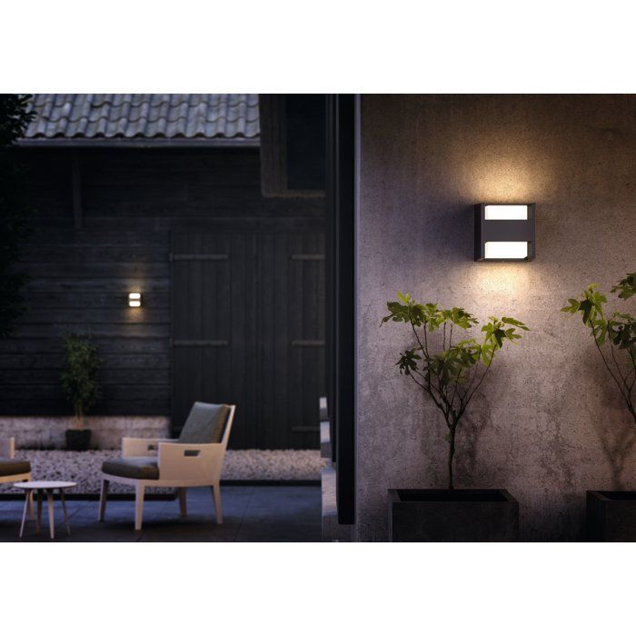 PHILIPS Arbor Outdoor Wall Lamp 2x4.5W 230V - Anthracite