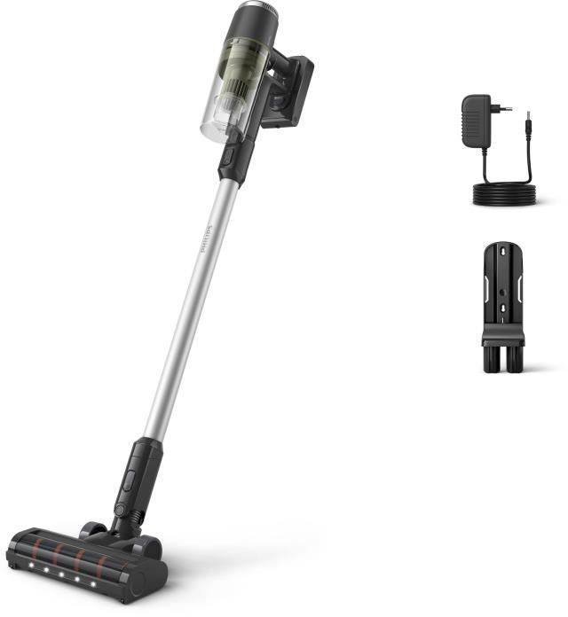 PHILIPS Cordless Stick Vacuum Cleaner - 3000 Series - 25.2V - LED Brush - XC3033/01