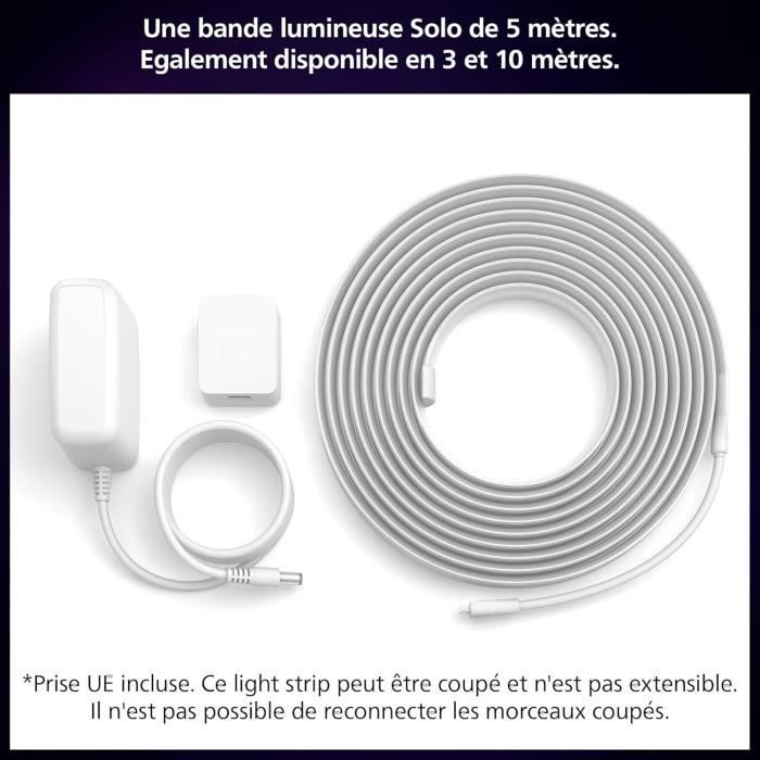 Philips Hue Connected Strip - Solo Lightstrip - 5 m - White - Integrated LED